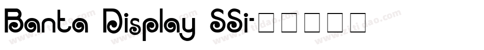 Banta Display SSi字体转换